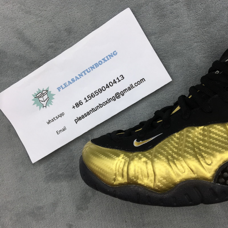 Authentic Nike Air Foamposite One PRO Metallic Gold